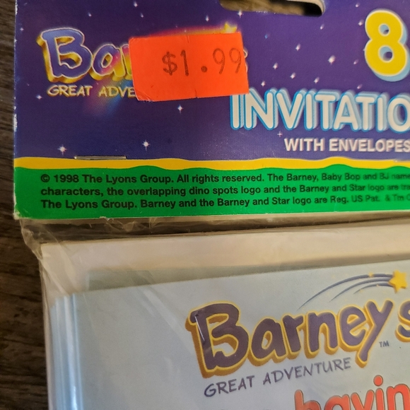 Barneys Muppet Vintage Party Invitations and Thank You Cards Set - Picture 5 of 5